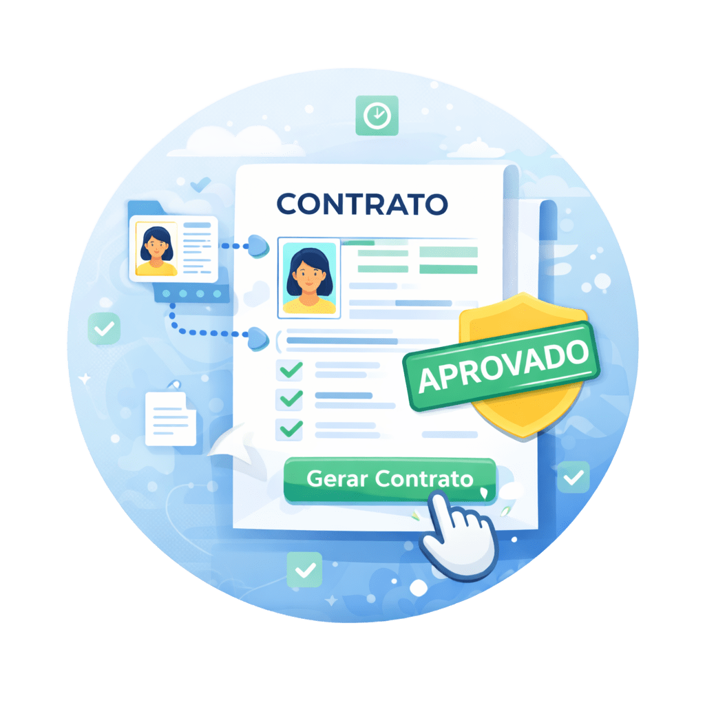 Contrato automático com um clique